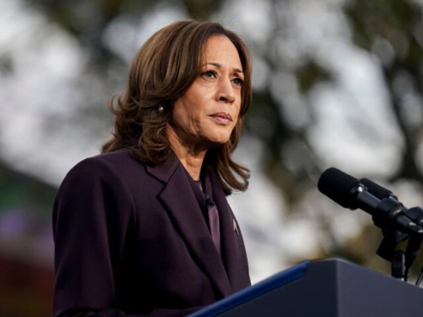 US Vice President Kamala Harris speaks at Howard University in Washington, DC, US, on Wedn