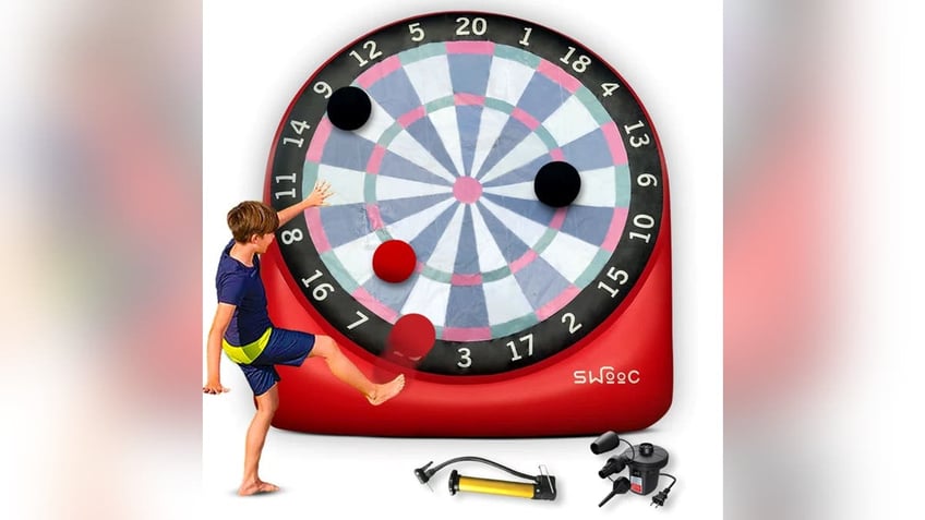 Try this inflatable dart game for fun!