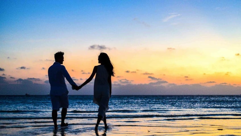 couple on beach