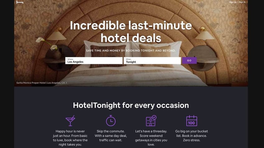 HotelTonight'S website