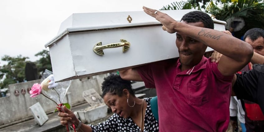 5 year old buried in rio after being killed during protest against police violence