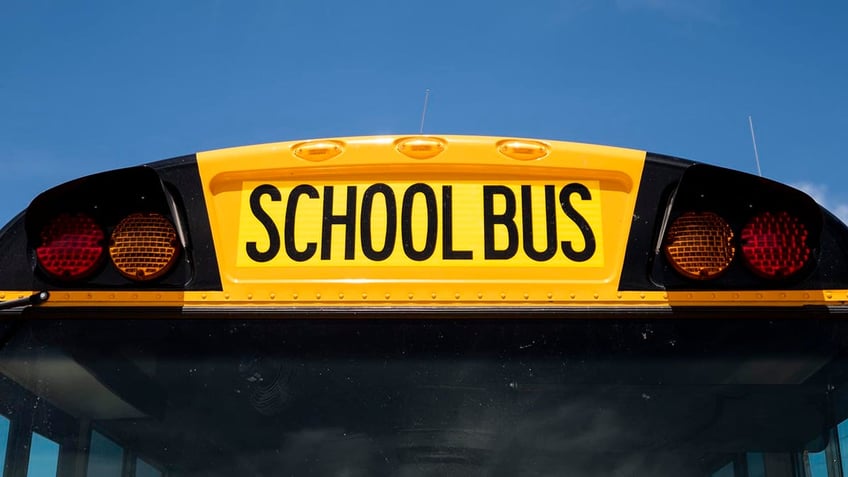 front of a school bus