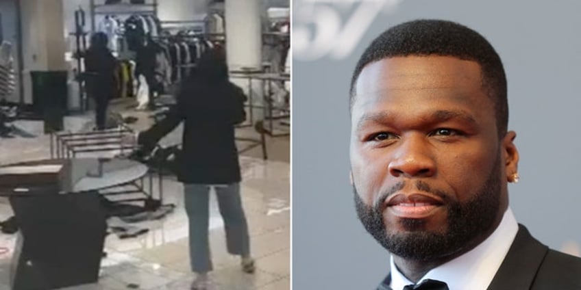 50 cent says told you la was finished after viral flash mob smash and grab at nordstrom