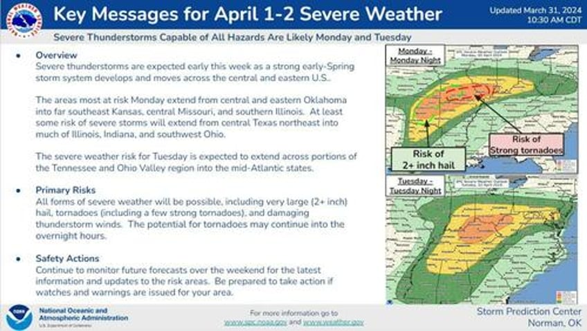 50 million americans at risk of severe weather as april begins 