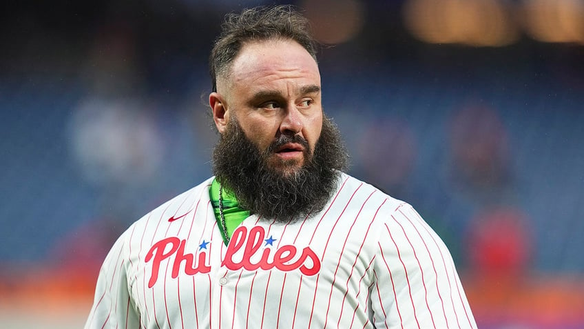 Braun Strowman at a Phillies game