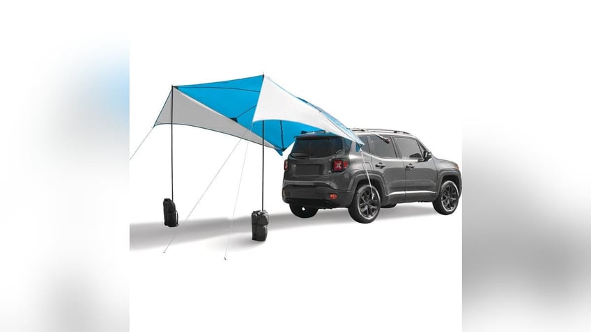 This canopy attaches to your car.