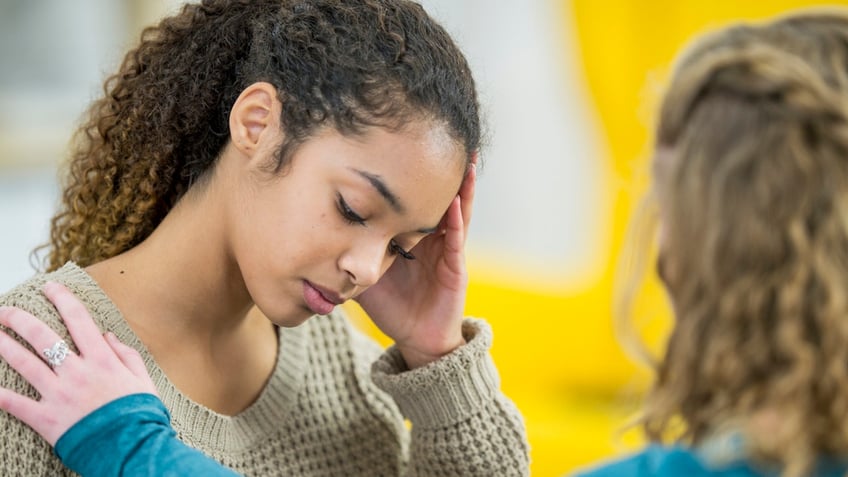 Depressed young woman