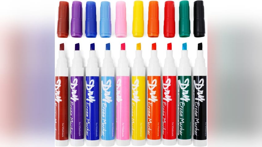 This 10 pack of dry erase markers will come in handy.