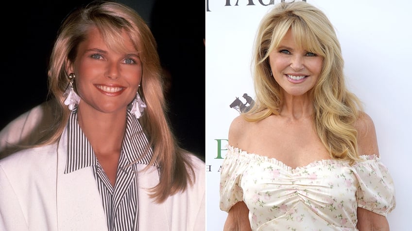 Christie Brinkley then and now split