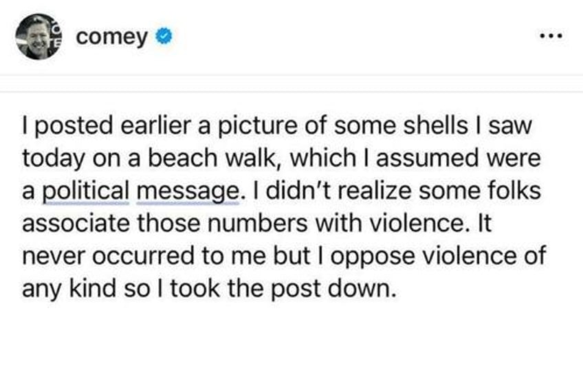 86 47 former fbi director comey posts then deletes creepy threat aimed at trump