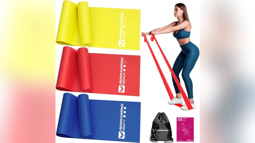 Try some resistance bands for stretching.