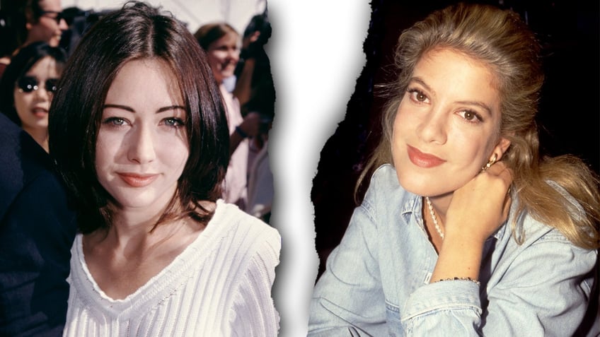 A split of Shannen Doherty and Tori Spelling