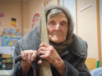 98-year-old in Ukraine escapes Russian troops by walking for miles, with slippers and a cane