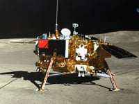 A Chinese spacecraft lands on moon’s far side to collect rocks in growing space rivalry with US