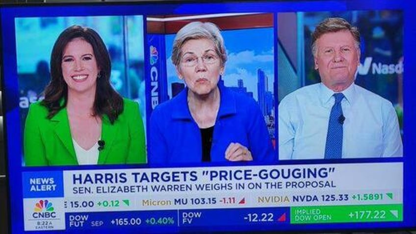 a flawed idea cnbcs joe kernen destroys elizabeth warren on live tv over price gouging policy