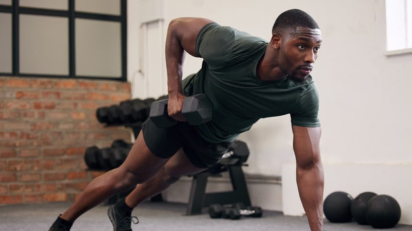 A man working out