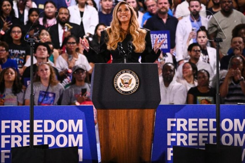 Beyonce attended a campaign rally with Democratic presidential nominee Kamala Harris