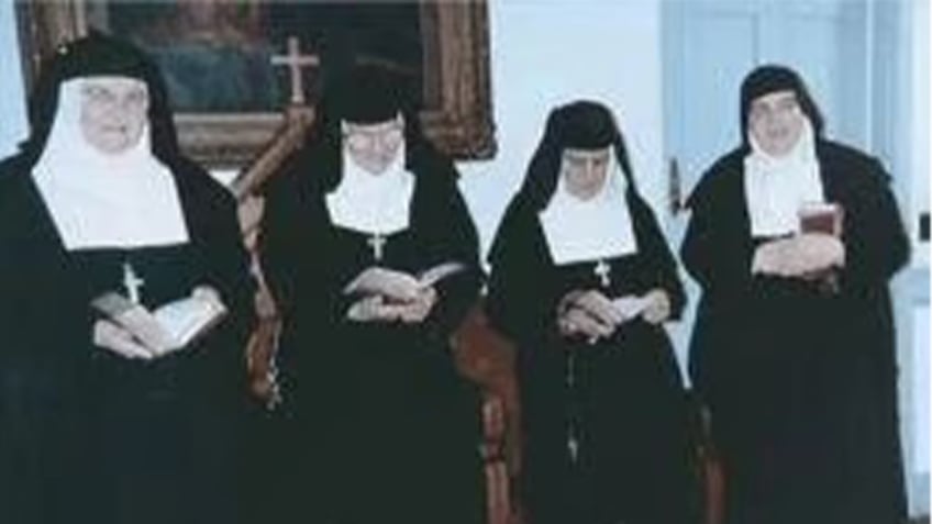 Left to right: Sister Francis Therese Leary, V.H.M, Sister Mary Paula Leary, V.H.M., Mother Marguerite Therese Leary, V.H.M. and Sister Mary Joseph Sander, V.H.M