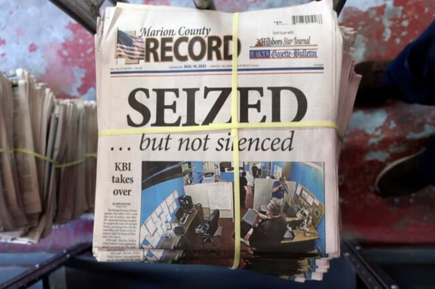 a raid on a kansas newspaper likely broke the law experts say but which one