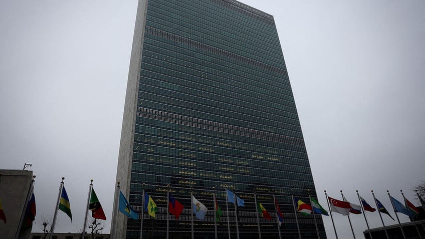 The United Nations building is pictured in New York City, U.S., February 23, 2023.