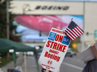 A strike by Boeing factory workers shows no signs of ending after its first week