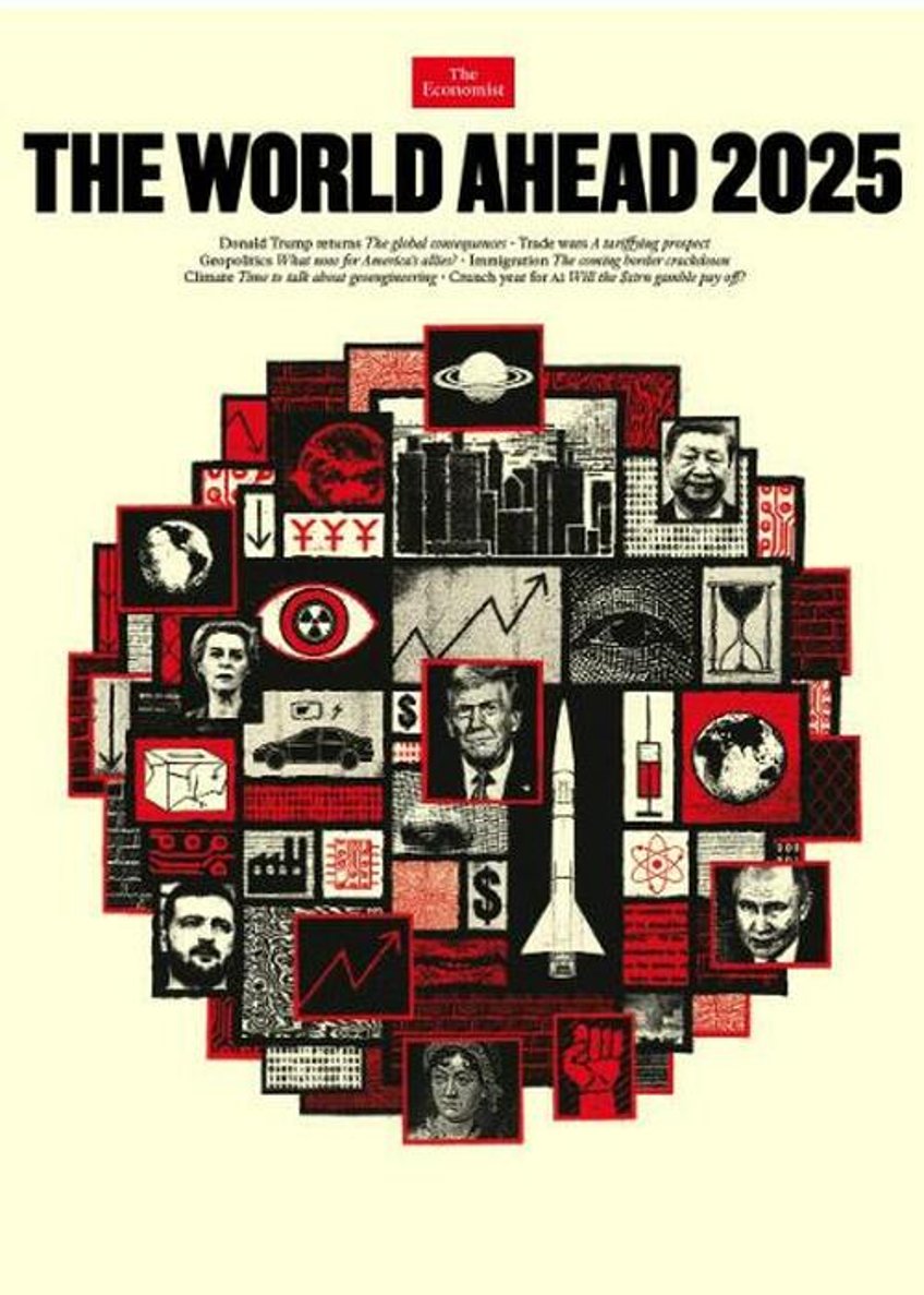 a year of chaos does a shocking magazine cover reveal what the global elite have planned for 2025