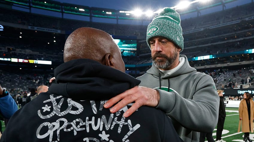 Aaron Rodgers and Eric Bieniemy