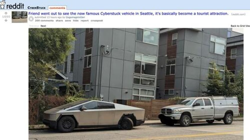 abandoned cybertruck becomes unlikely tourist destination after going viral on reddit and google maps