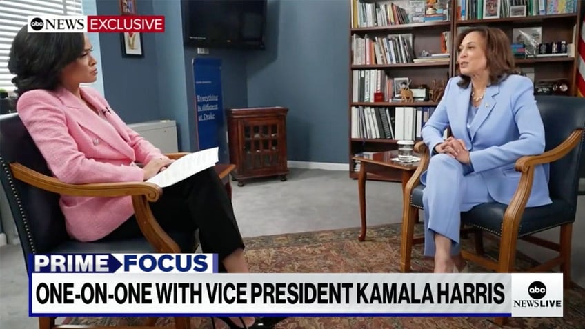 abc news spends less than 30 seconds on biden scandals during kamala harris interview