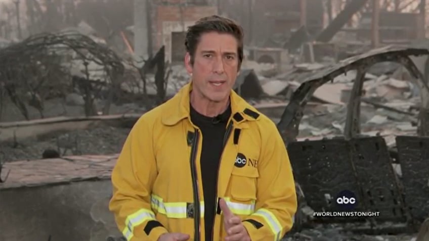 David Muir reporting on the disaster