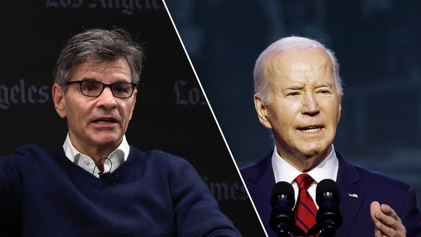 George Stephanopoulos and Joe Biden