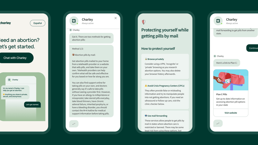 abortion chatbot charley helps women end their pregnancies lets get started
