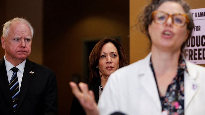 U.S. Vice President Kamala Harris and Minnesota Governor Tim Walz