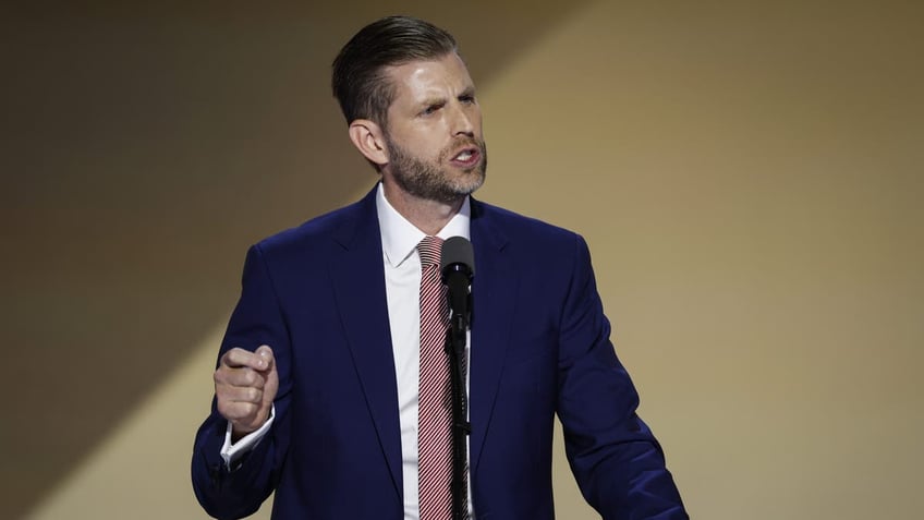 Eric Trump on stage at RNC