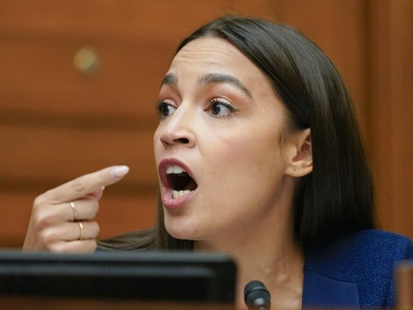 Rep. Alexandria Ocasio-Cortez (D-NY) speaks during a House Committee on Oversight and Refo