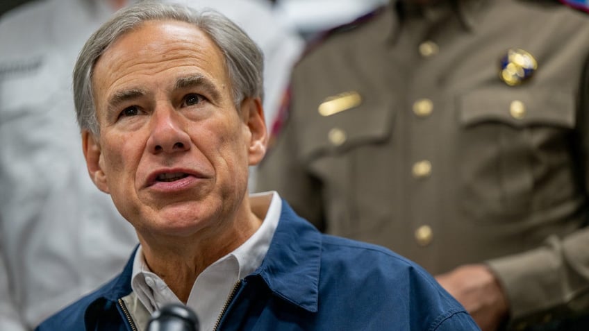 Closeup shot of Gov. Greg Abbott, Texas Republican