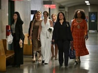 Accuser gestures at Harvey Weinstein in courtroom confrontation