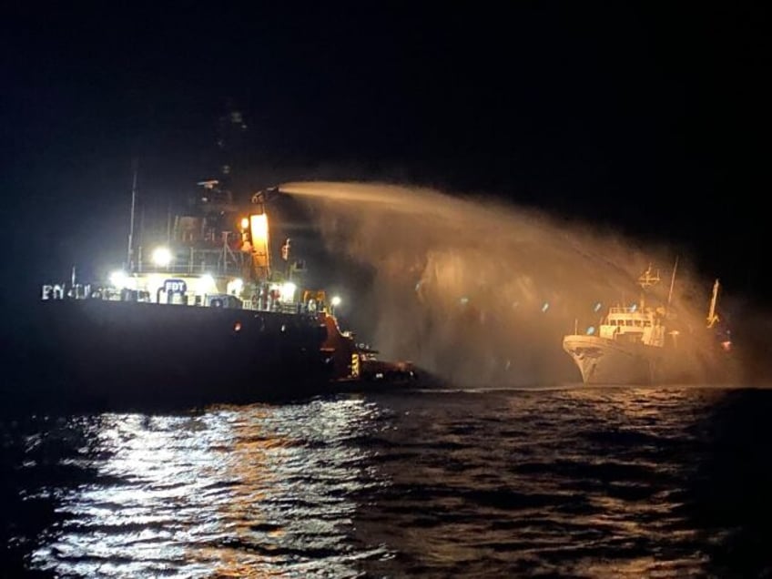 This handout picture released by the Malta Government press office shows a Malta Vessel Tr