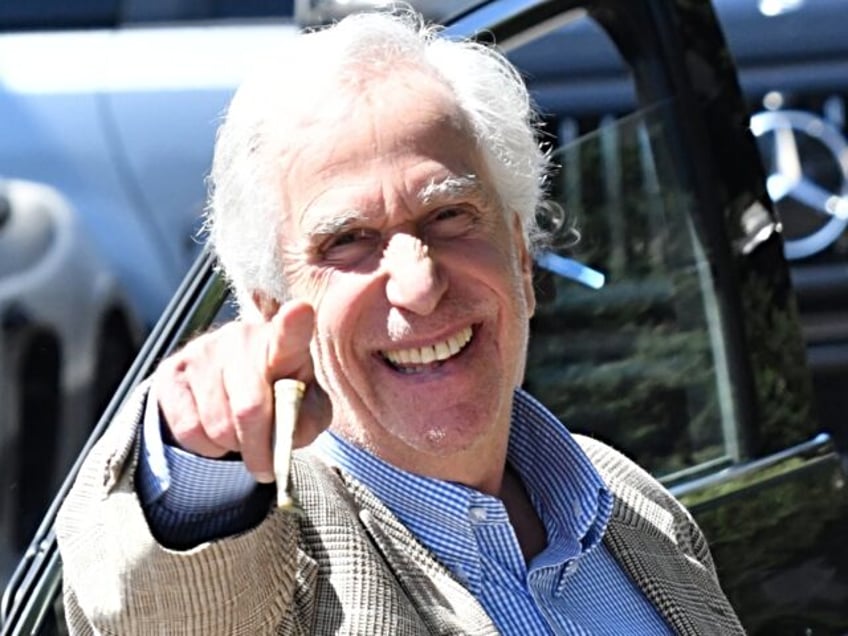 Henry Winkler seen out and about in Beverly Hills, Ca after lunch at Il Pistaio with some