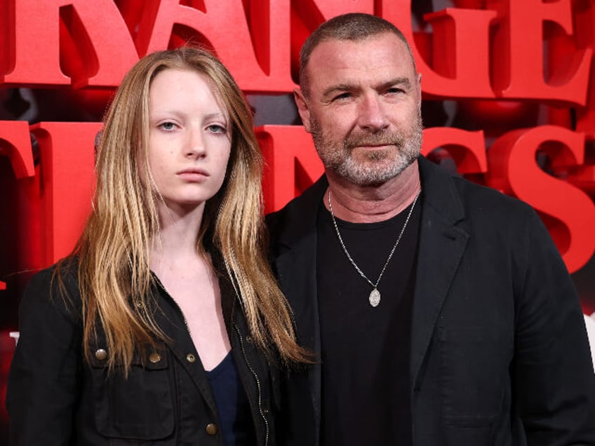 NEW YORK, NEW YORK - APRIL 22: Kai Schreiber and Liev Schreiber attend the "Stranger