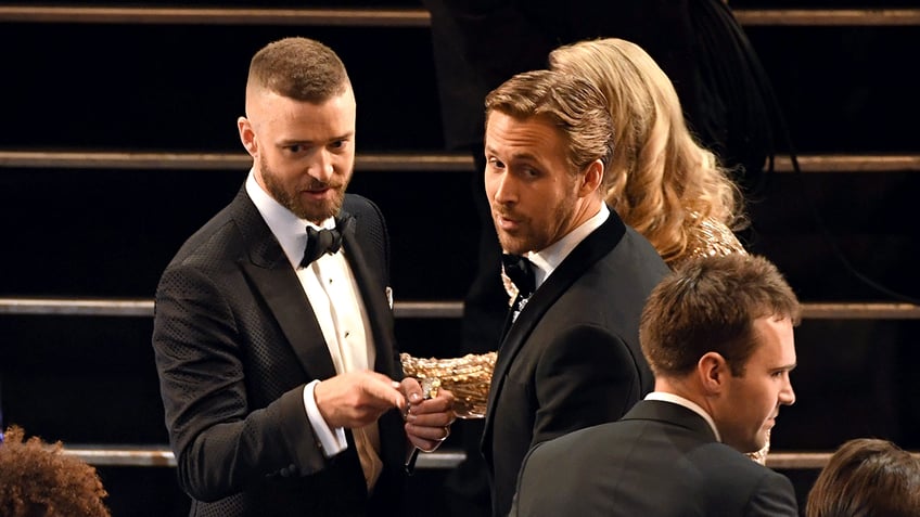 Justin Timberlake and Ryan Gosling at the Oscars in 2017.