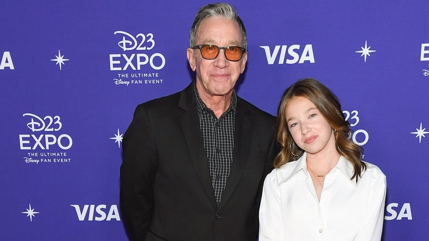 Tim Allen and his daughter Elizabeth at Disney 23 Expo