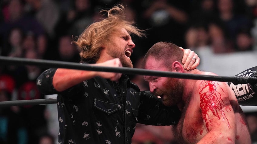 Adam Page and Jon Moxley in 2023