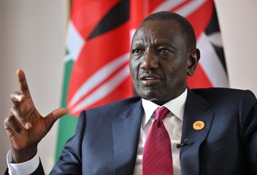 Kenyan President William Ruto speaks during an interview with AFP in Seoul on June 5, 2024