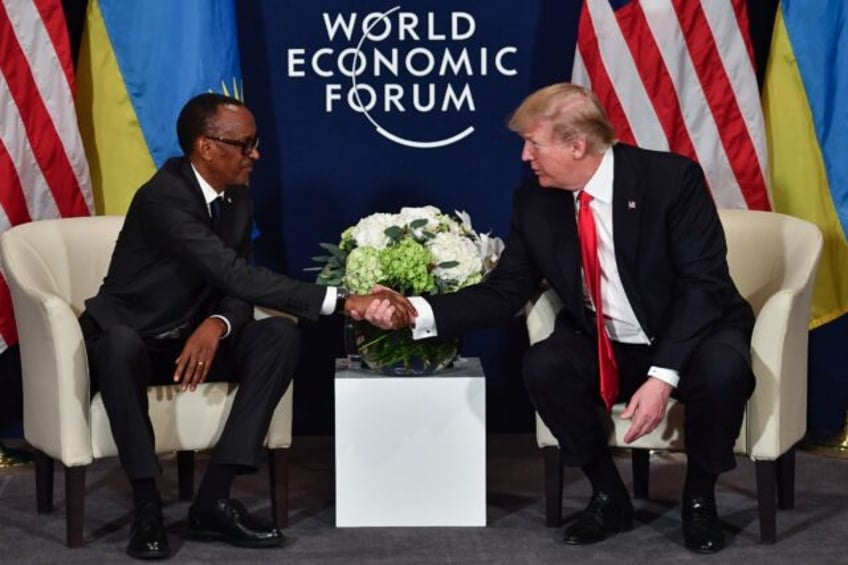 Former US president Donald Trump did not visit Africa during his term, but sometimes met A