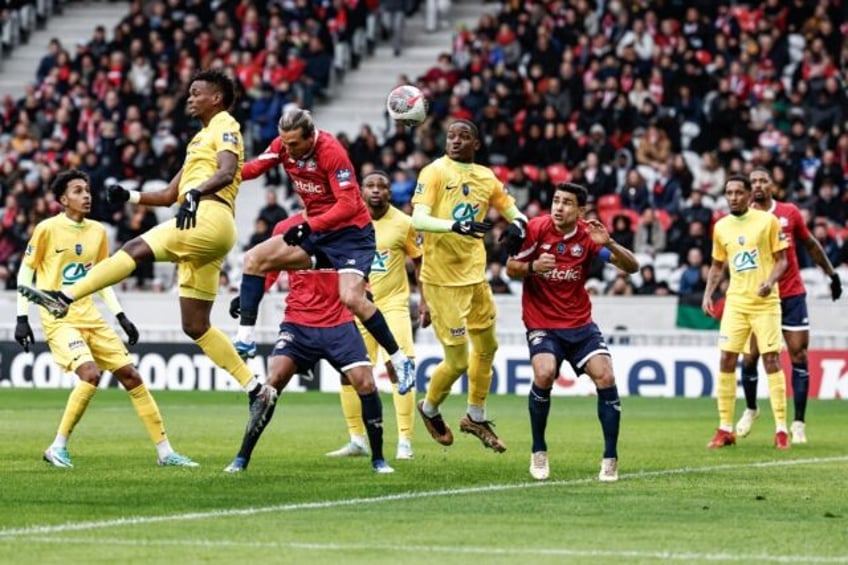 Yusuf Yazici was on target as Lille thumped tiny Golden Lion of Martinique 12-0