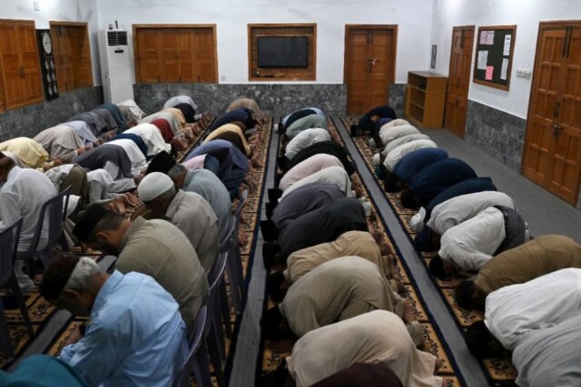 Pakistan's Ahmadis praying in the Rabwah city of eastern Punjab province in September 2023