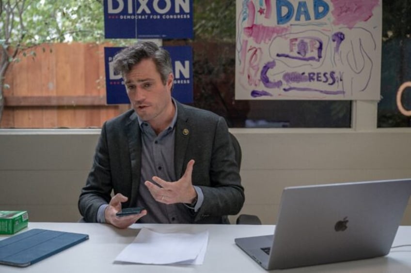 Peter Dixon, a Democratic congressional candidate from California's Silicon Valley, is usi