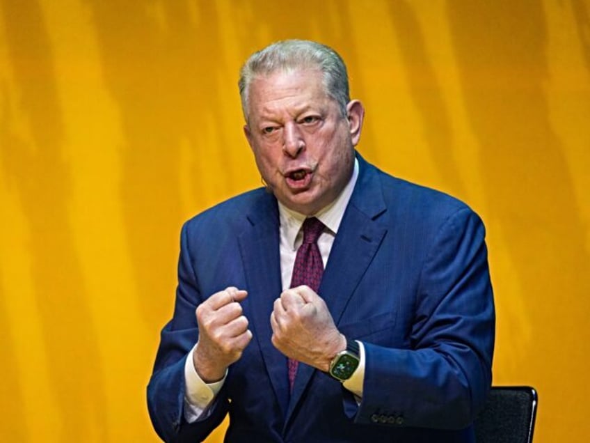 STOCKHOLM, SWEDEN - FEBRUARY 22: Al Gore during a panel discussion on day one of Tech Aren