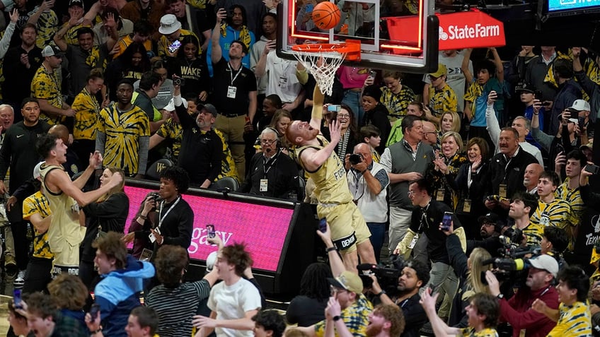 Wake Forest fans storm